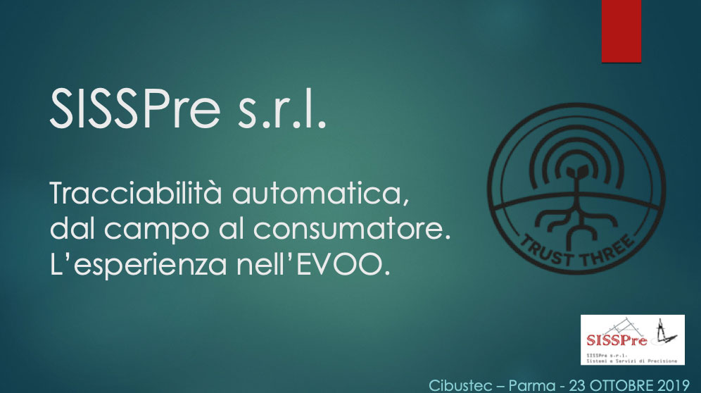 Tracciabilità automatica, dal campo al consumatore. L'esperienza nell'EVO.  A cura di CSQA ed Euranet con Italia Olivicola, Crea, SISSPre e Unione Ciechi 